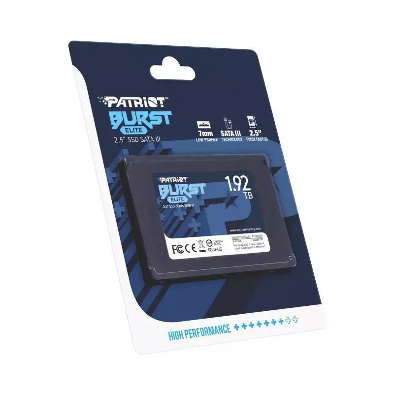 SSD-Festplatte Patriot Burst Elite 1.92TB 2.5 Zoll SATA 3.0 PBE192TS25SSDR