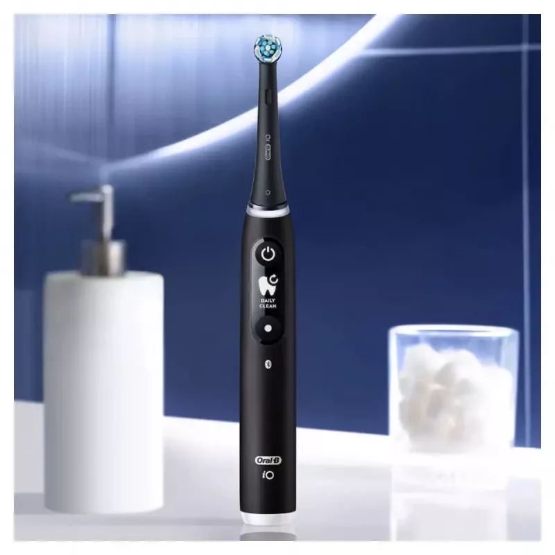 Oral-B iO Duo Erwachsenen-Vibrationszahnbürste Schwarz, Rosé