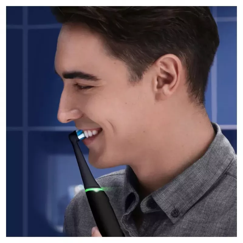 Oral-B iO Duo Erwachsenen-Vibrationszahnbürste Schwarz, Rosé