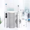Oral-B iO6 elektrische Zahnbürste mit OxyJet Reinigungssystem (Munddusche), Weiß