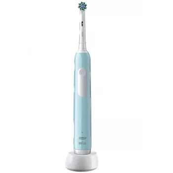 Oral-B Pro 1 Cross Action Erwachsene rotierende Zahnbürste Blau, Weiß