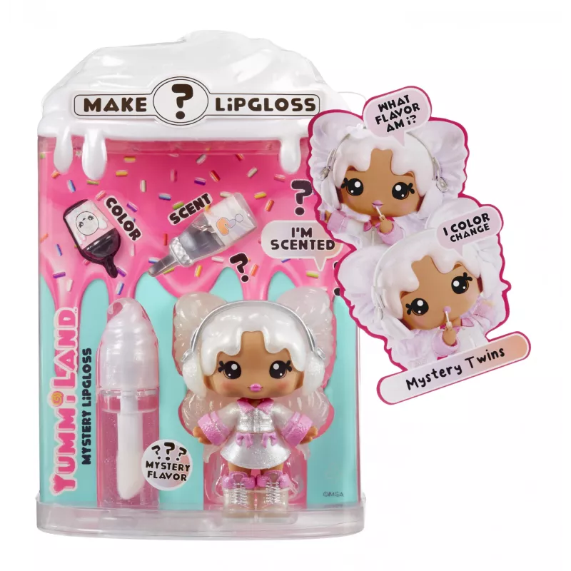 MGA Entertainment Yummiland Lip Gloss Puppe Serie 2 – Mystery Chase 2 (Neopolitan/Avery Ice Cream)