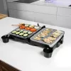 Kontaktgrill CECOTEC Rock'nGrill 2000 — 2000 W, rechteckig, schwarz/Edelstahl, einstellbarer Thermostat, 340×330×130 mm