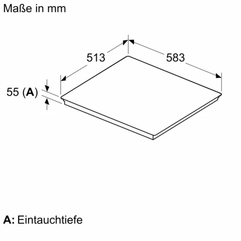 Bosch Serie 6 PIX645HC1E Kochfeld Schwarz Einbau 60 cm Glaskeramikkochfeld 4 Zone(n)