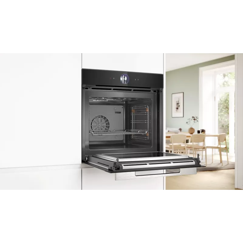 Einbau-Backofen Bosch Serie 8 HMG7361B1, 67 L, 3600 W, schwarz, Touch-Bedienung