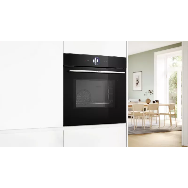 Einbau-Backofen Bosch Serie 8 HMG7361B1, 67 L, 3600 W, schwarz, Touch-Bedienung