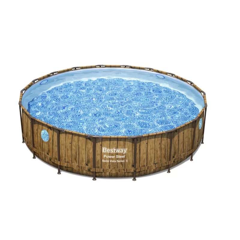 Bestway 56977 Aufstellpool Stahlrahmenpool Rund 23062 L Braun