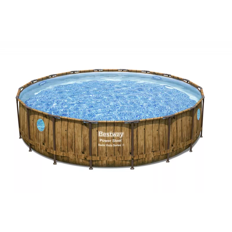 Bestway 56977 Aufstellpool Stahlrahmenpool Rund 23062 L Braun