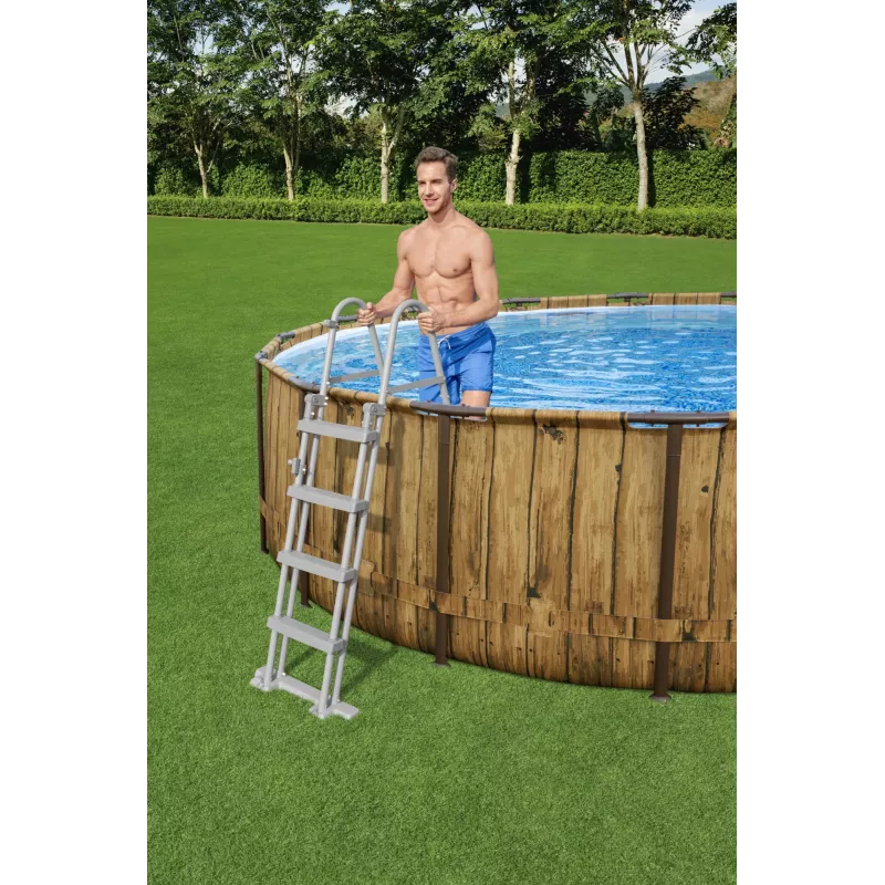Bestway 56977 Aufstellpool Stahlrahmenpool Rund 23062 L Braun