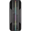 Aerocool Splinter Duo-G-BK-v1 ATX-Midi-Tower-Gehäuse, gehärtetes Glas, Schwarz