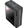 Aerocool Splinter Duo-G-BK-v1 ATX-Midi-Tower-Gehäuse, gehärtetes Glas, Schwarz