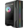 Aerocool Splinter Duo-G-BK-v1 ATX-Midi-Tower-Gehäuse, gehärtetes Glas, Schwarz