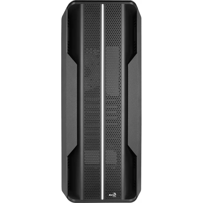 Aerocool Splinter Duo-G-BK-v1 ATX-Midi-Tower-Gehäuse, gehärtetes Glas, Schwarz