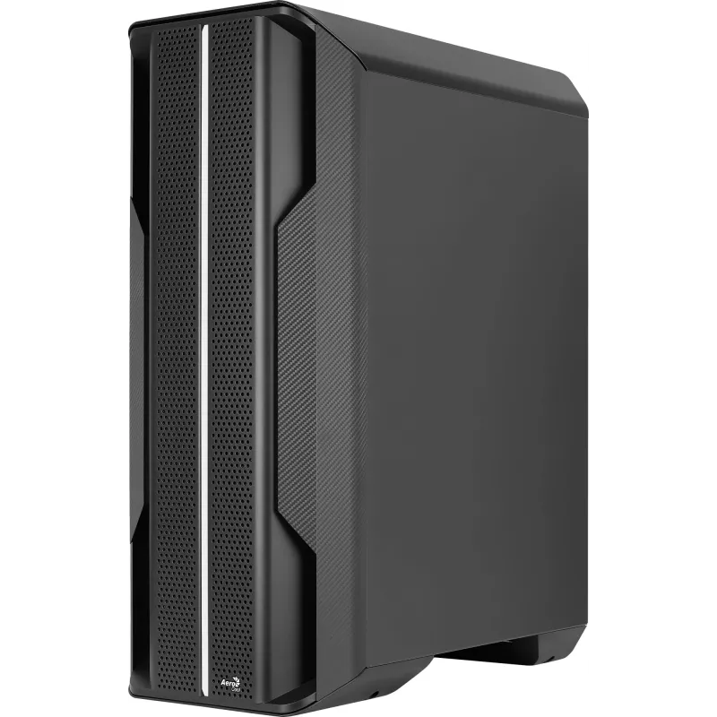 Aerocool Splinter Duo-G-BK-v1 ATX-Midi-Tower-Gehäuse, gehärtetes Glas, Schwarz