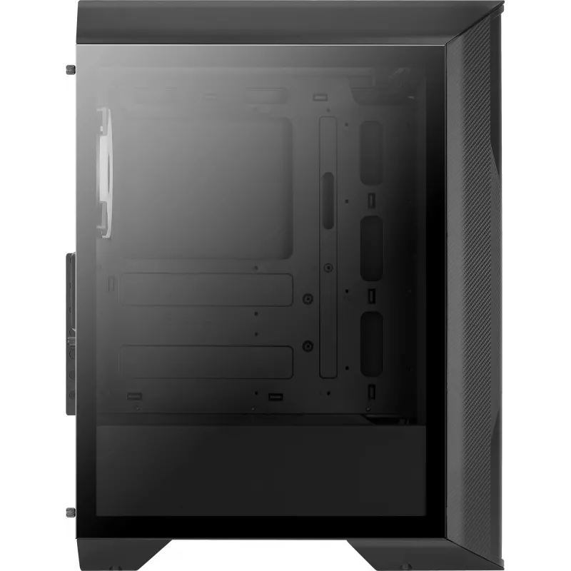 Aerocool Splinter Duo-G-BK-v1 ATX-Midi-Tower-Gehäuse, gehärtetes Glas, Schwarz