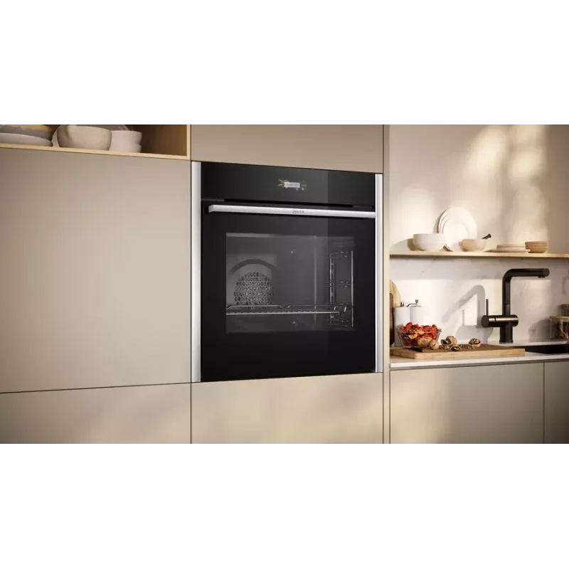 Neff N 70 B24CR71N0 Backofen 71 L Schwarz, Edelstahl