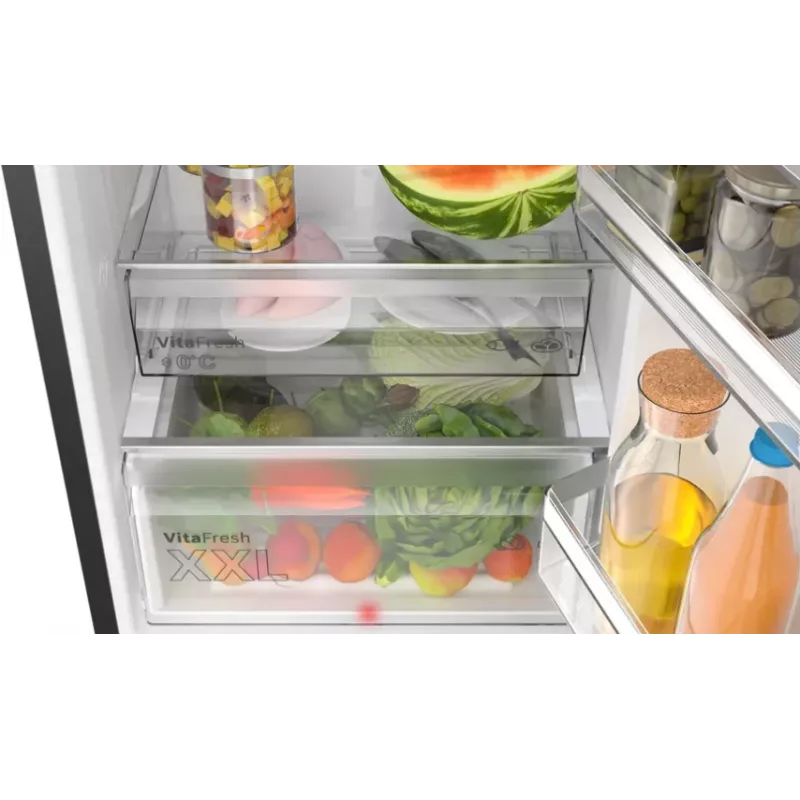 Bosch Serie 4 KGN39OXBT Kühl-Gefrierkombination Freistehend 363 L Schwarz