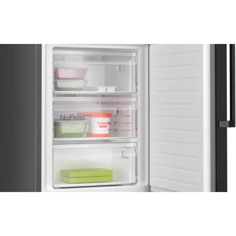 Bosch Serie 4 KGN39OXBT Kühl-Gefrierkombination Freistehend 363 L Schwarz