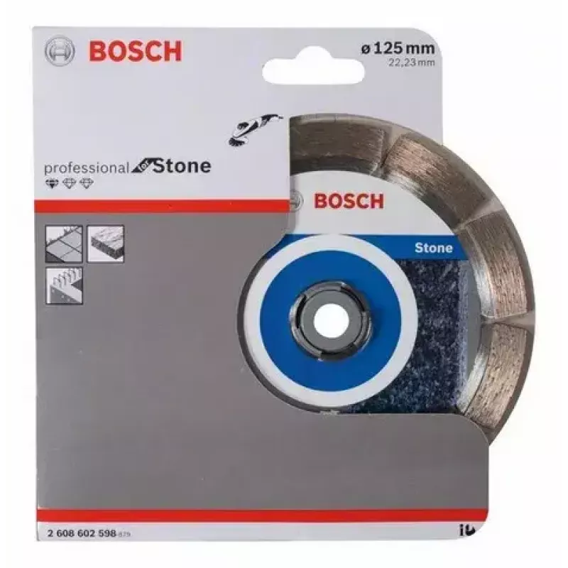 Bosch Standard for Stone Diamant-Trennscheibe, 125 x 22,23 mm, 2608602598