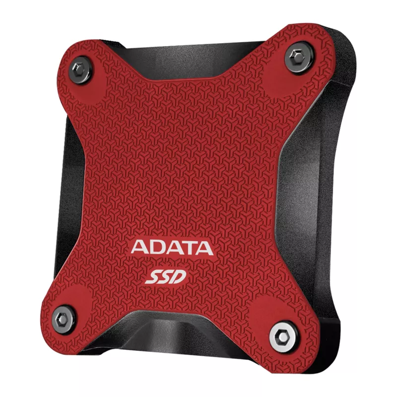 Externe SSD ADATA SD620 512 GB, USB 3.2 Gen 2 Micro-USB B, rot, Silikongehäuse