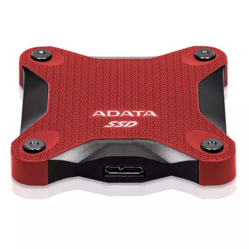 Externe SSD ADATA SD620 512 GB, USB 3.2 Gen 2 Micro-USB B, rot, Silikongehäuse
