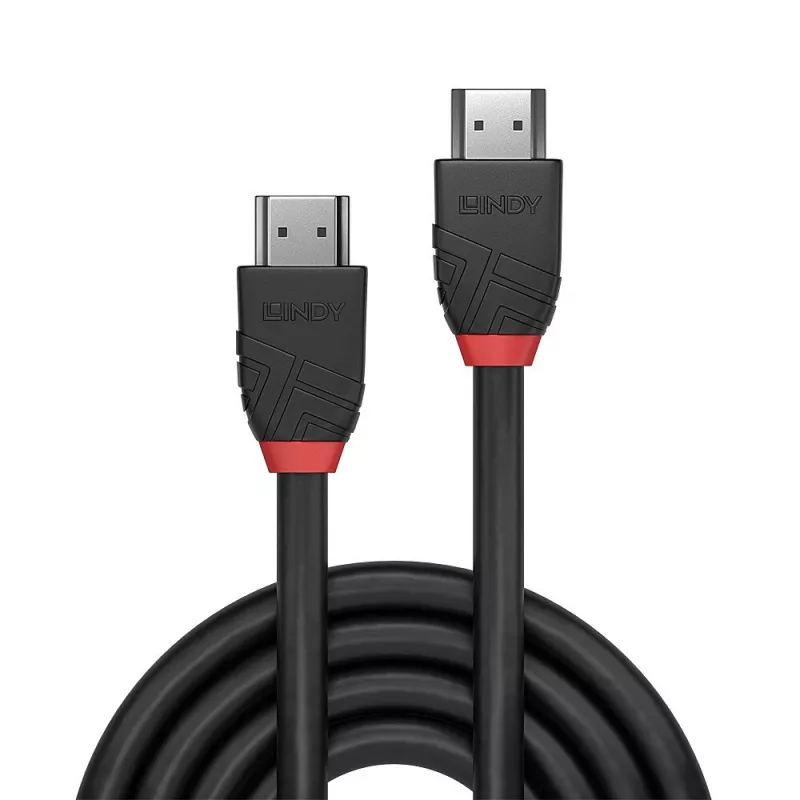 HDMI-Kabel Lindy 0,5 m 8K60Hz Black Line Stecker auf Stecker