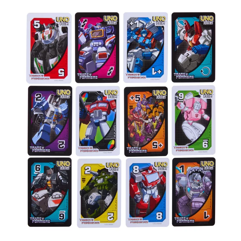 Games UNO Flip Transformers Kartenspiel für Kinder & Familienabend