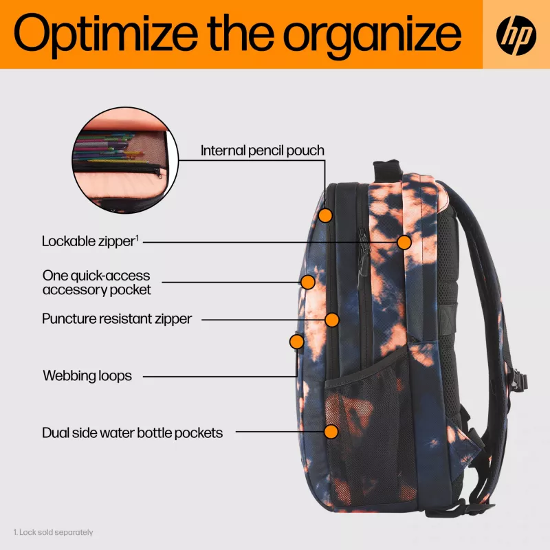 HP Campus XL Tartan Plaid Backpack, Rucksack, 620 g
