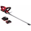 Einhell GE-CH 1846 Li Kit Akku-Heckenschere, 18 Volt, Li-Ionen-Akku 2,0 Ah, Doppelmesser, 52 cm Schnittlänge, rot/schwarz