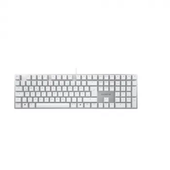 CHERRY KC 200 MX Tastatur Universal USB QWERTZ Deutsch Silber, Weiß