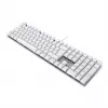 CHERRY KC 200 MX Tastatur Universal USB QWERTZ Deutsch Silber, Weiß