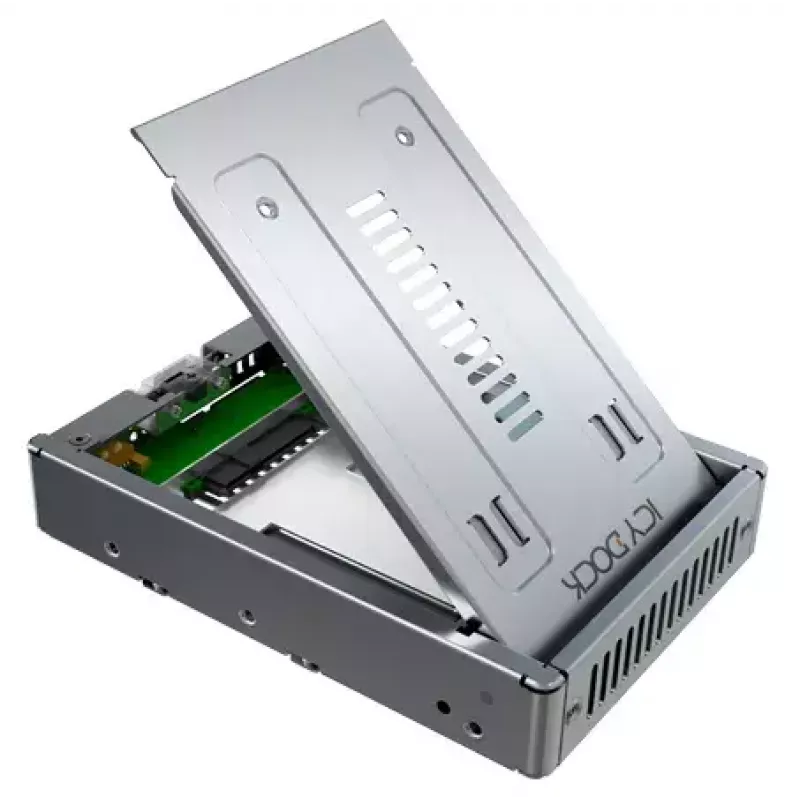 Icy Dock MB982SP-1S 2,5 auf 3,5 Zoll SATA-SSD/HDD-Adapter, Silber