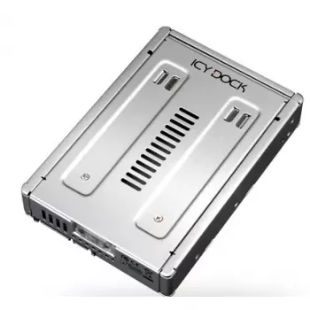 Icy Dock MB982SP-1S 2,5 auf 3,5 Zoll SATA-SSD/HDD-Adapter, Silber
