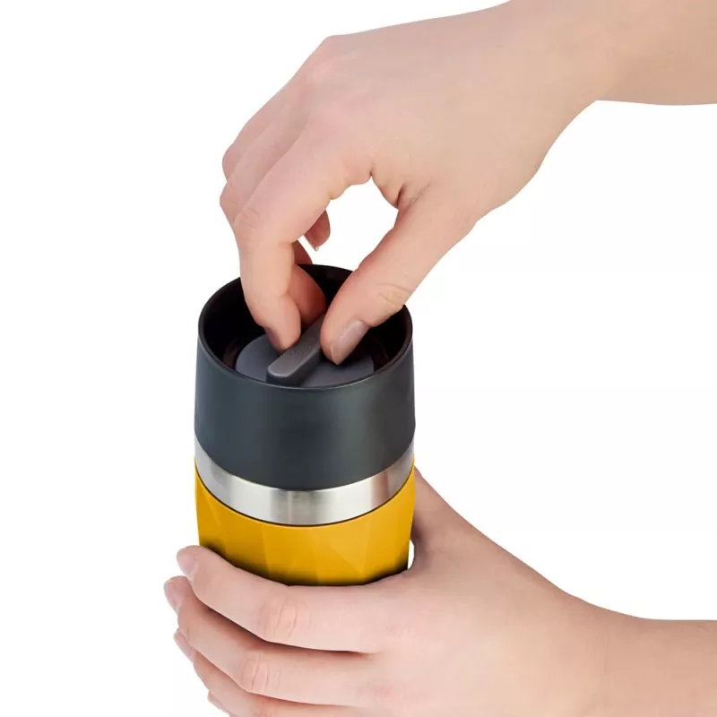 EMSA Travel Mug Compact 300 ml Edelstahl, Gelb