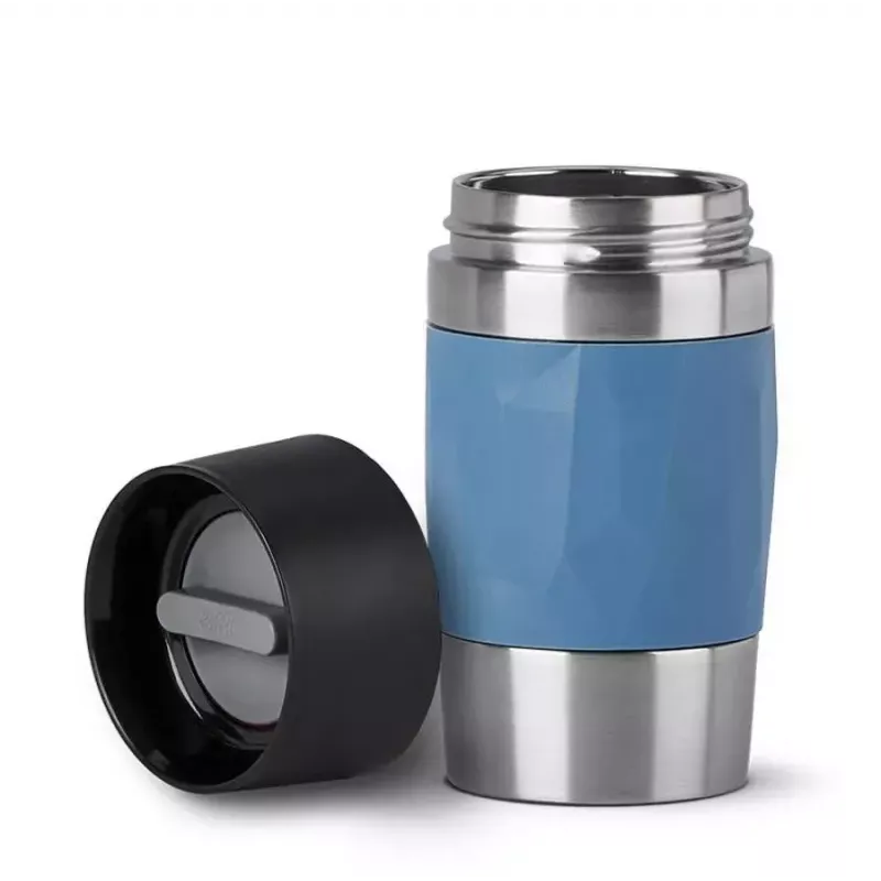 EMSA N21602 0,3 l Thermobecher blau, Edelstahl