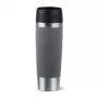 EMSA N2022300 Travel Mug Classic Grande Thermobecher, 500 ml, Edelstahl/PP/Silikon, Quick-Press-Verschluss, grau