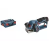 Bosch GHO 12V-20 Professional Akku-Hobel, 12 V, 56 mm Hobelbreite, ohne Akku und Ladegerät, in L-BOXX, blau/schwarz