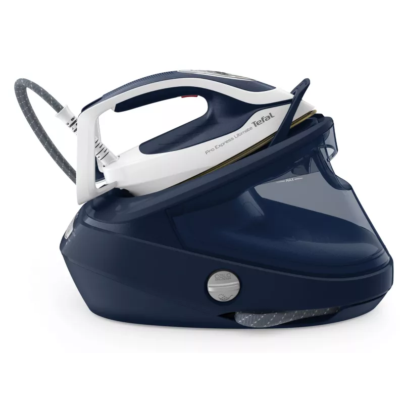 Tefal Pro Express Ultimate II GV9720 Dampfbügelstation, 3000 W, 1,2 l, Durilium Airglide Autoclean Ultra Thin Bügelsohle, Blau/Weiß