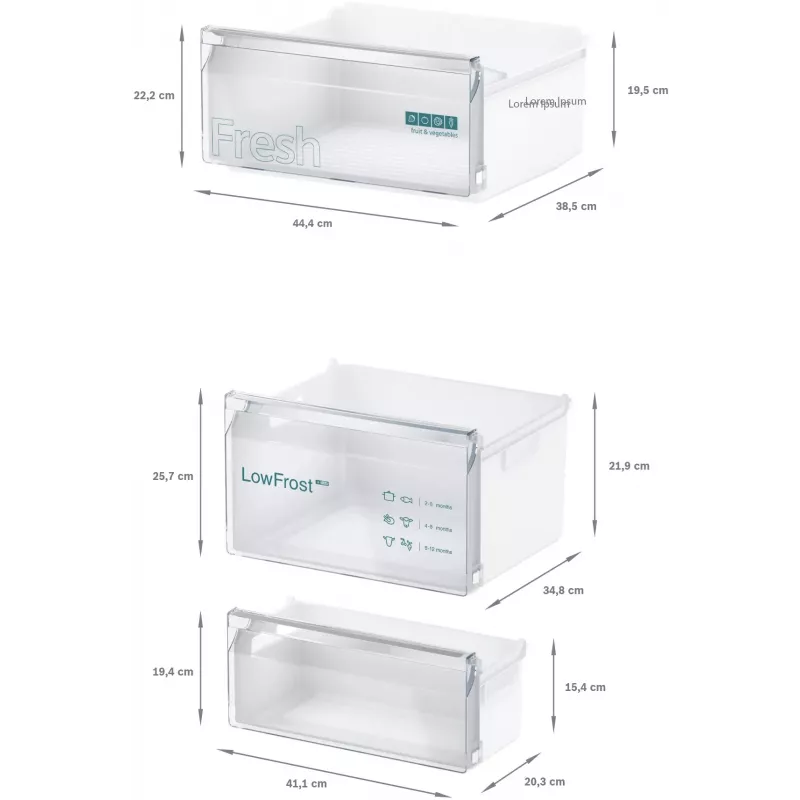 Siemens iQ100 KI87VNSE0 Kühl-/Gefrierkombination, 270 l (200 l + 70 l), Energieeffizienzklasse E