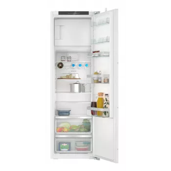 Einbau-Kühl-Gefrierkombination Siemens iQ300 KI82LVFE0 — 280 L Gesamt, 246 L Kühlteil, 34 L Gefrierteil oben, Weiß, Rechtsanschlag