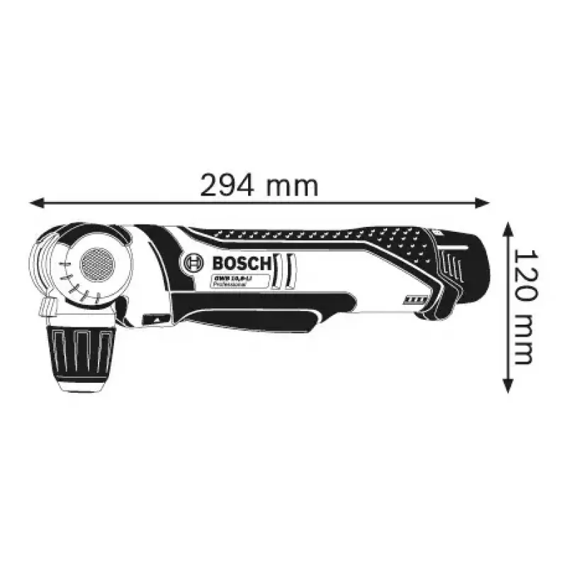 Bosch GWB 12V-10 Professional 0601390909 Akku-Winkelbohrschrauber, 12 V, 11 Nm, 1300 U/min, schlüssellos, ohne Akku