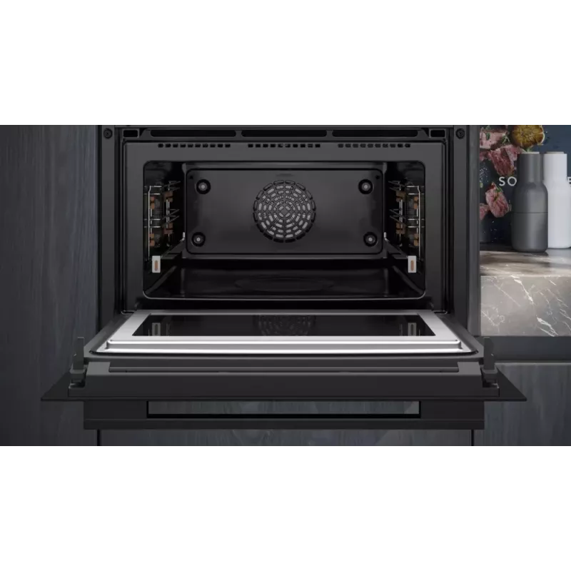 Siemens iQ700 CM776GKB1 Backofen 45 L 900 W Schwarz, Edelstahl
