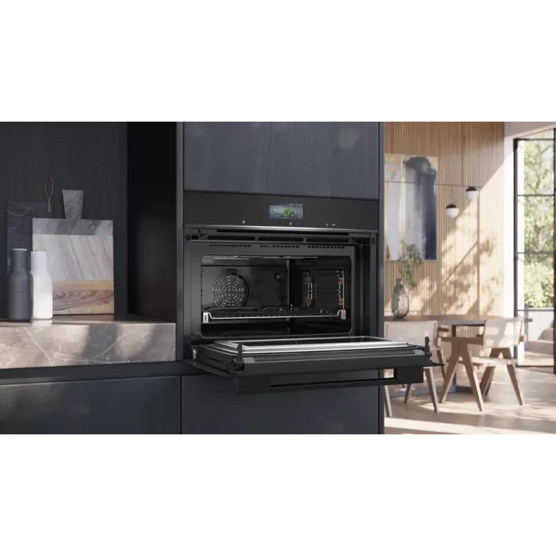 Siemens iQ700 CM776GKB1 Backofen 45 L 900 W Schwarz, Edelstahl