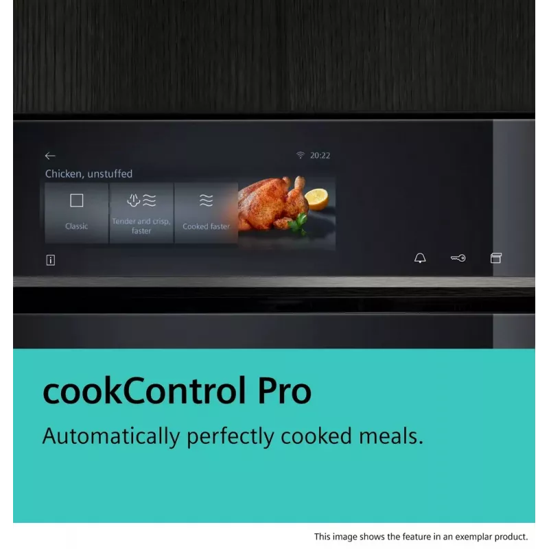 Siemens iQ700 CM776GKB1 Backofen 45 L 900 W Schwarz, Edelstahl