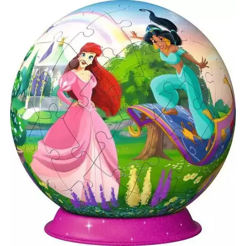 3D Puzzle Ball Ravensburger Disney Princess – 72 Teile, sphärisches Puzzle