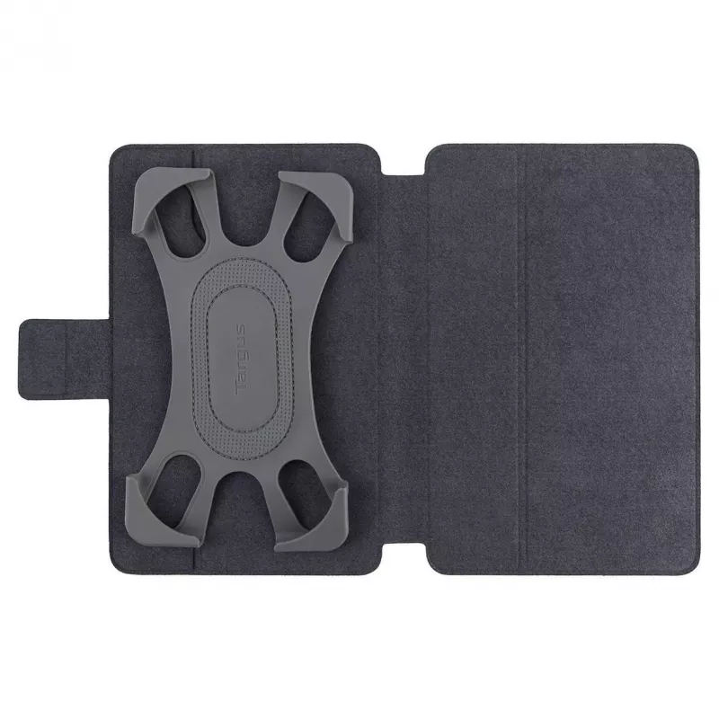 Targus SafeFit Rotating Universal THZ643GL Flip-Hülle für 7–8-Zoll-Tablets, Polyurethan, Magnetverschluss, Schwarz