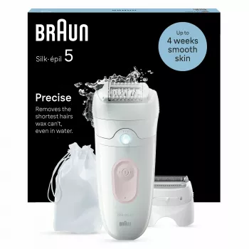 Epilator Braun Silk-épil 5 5-030 28 Pinzetten Pink Weiß