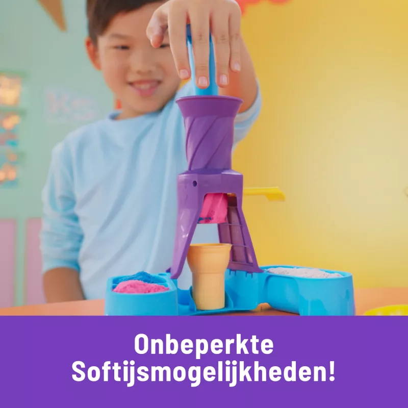 Spin Master Kinetic Sand Softeis Station 6068385 Spielsand, 396 g, ab 3 Jahren