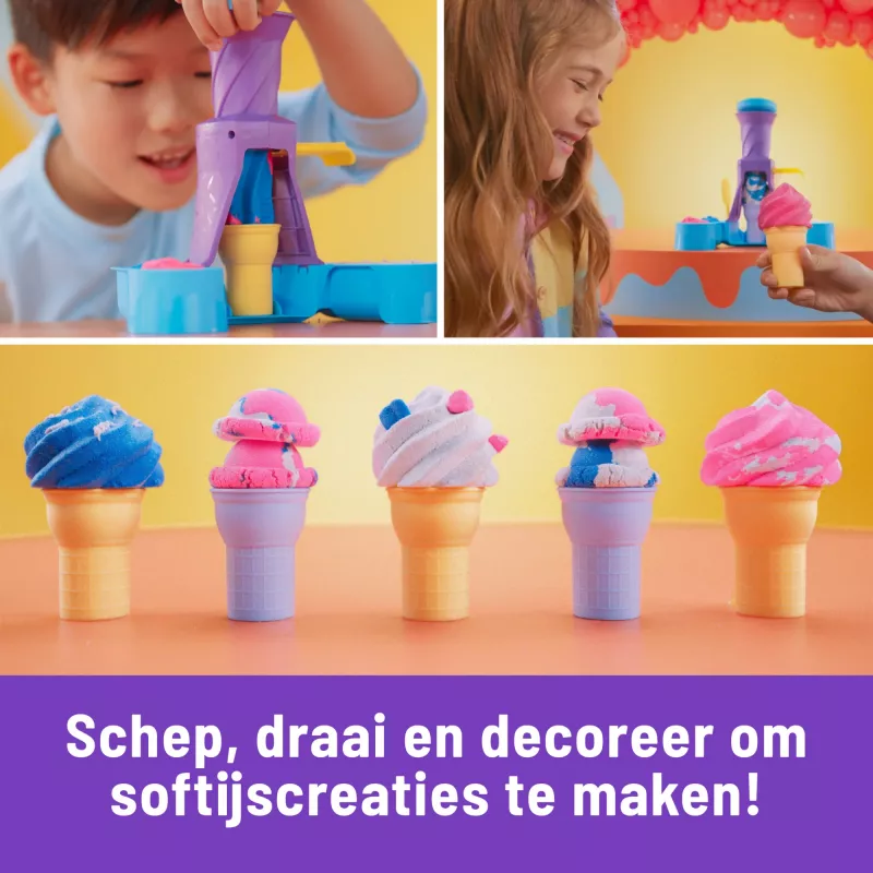 Spin Master Kinetic Sand Softeis Station 6068385 Spielsand, 396 g, ab 3 Jahren