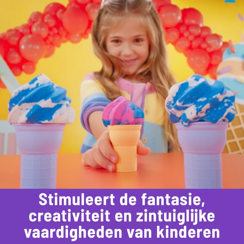 Spin Master Kinetic Sand Softeis Station 6068385 Spielsand, 396 g, ab 3 Jahren